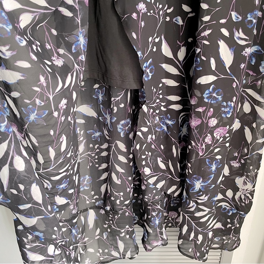 💗 RICKI’S Elegant Black Floral Maxi Dress - Picture 4 of 11